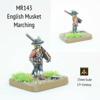 MR143 English Musket March 17thC Wide Hat