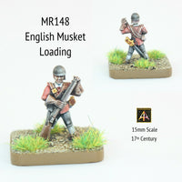 MR148 English Musket Loading 17thC Pot Helmet