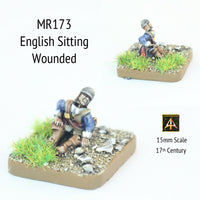 MR173 English Sitting Wounded Pot Helmet 17thC