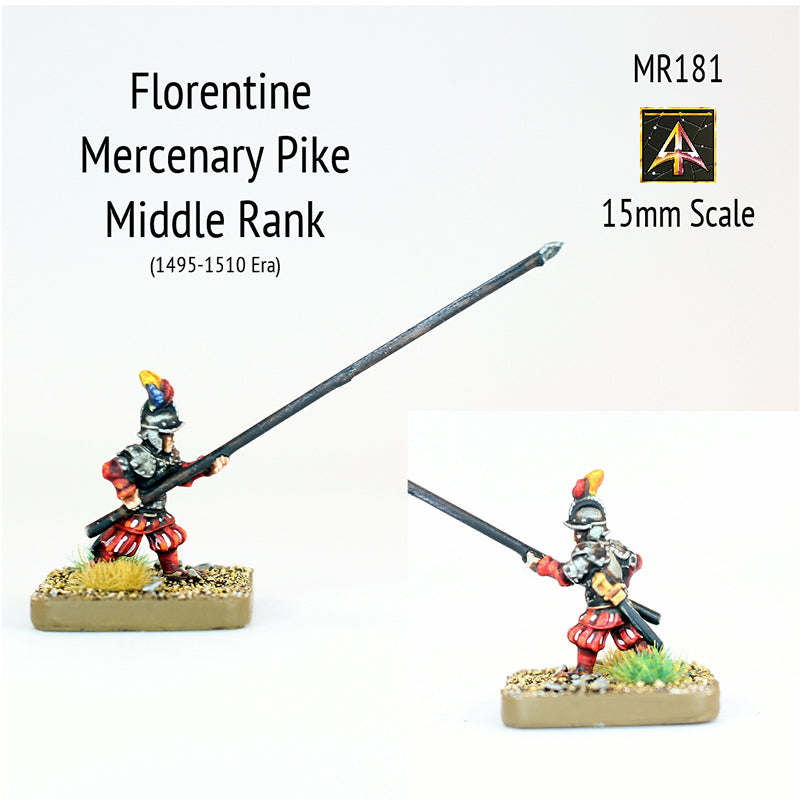MR181 Florentine Mercenary Pike Middle Rank - Early 16thC