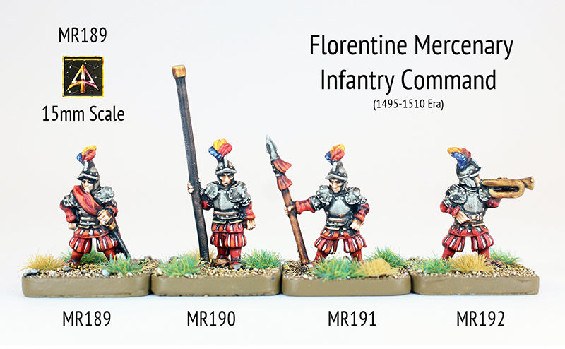 MR189 Florentine Mercenary Command (4) - Early 16thC
