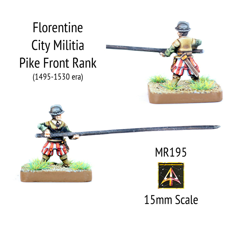 MR195 Florentine City Militia Pike Front Rank - Early 16thC