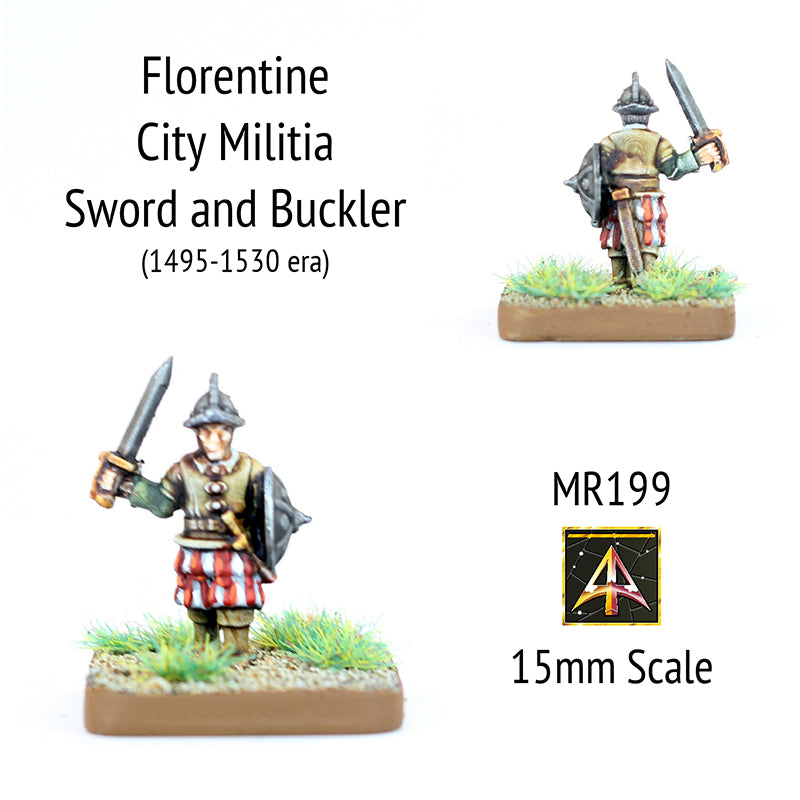 MR199 Florentine City Militia Sword and Buckler - Early 16thC