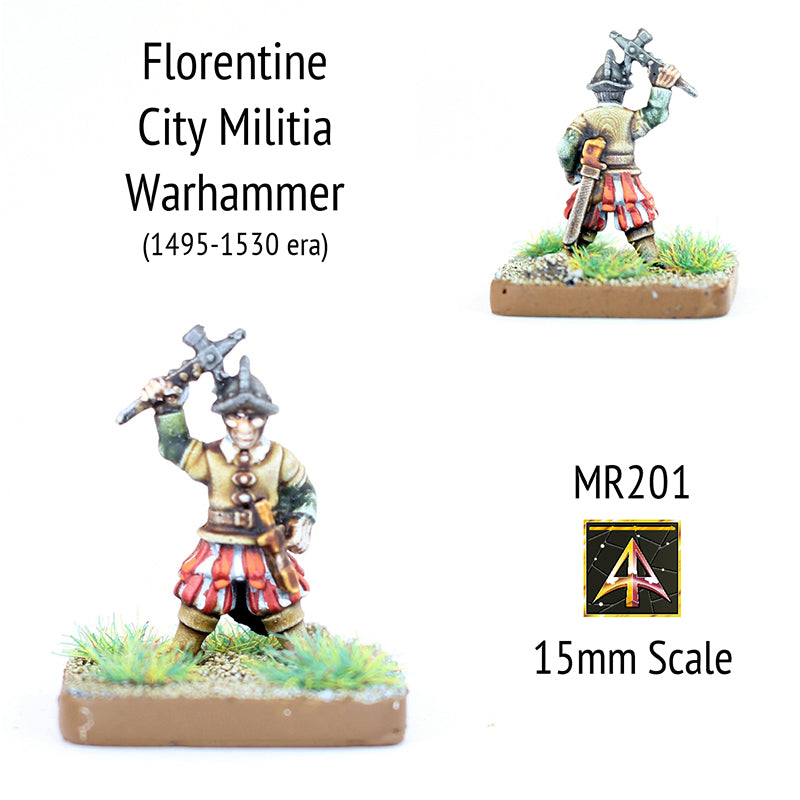 MR201 Florentine City Militia Warhammer - Early 16thC