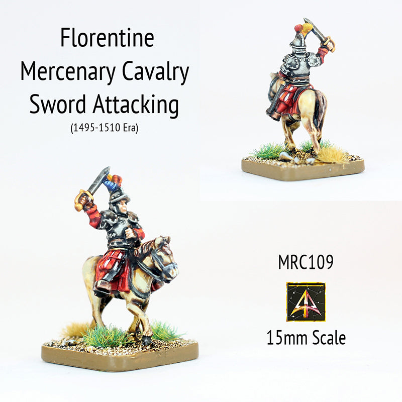 MRC109 Florentine Mercenary Sword Attack - Early 16thC (Choose Mount or Rider)