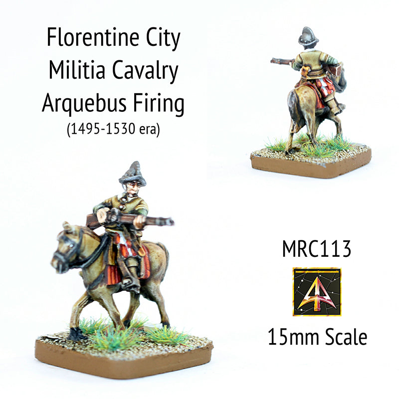 MRC113 Florentine Militia Arquebus - Early 16thC (Choose Mount or Rider)