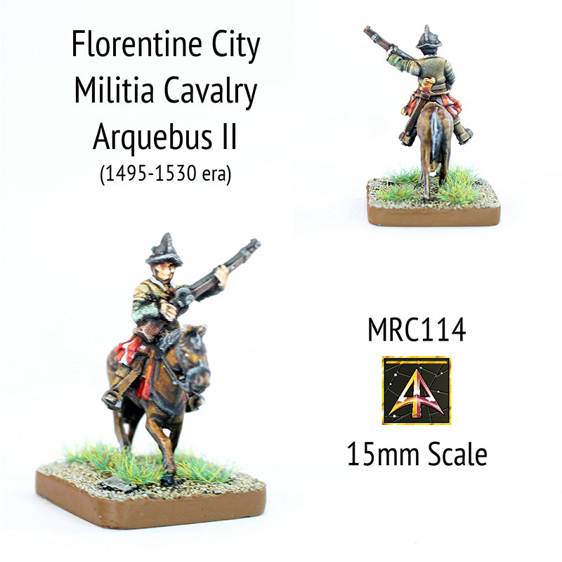 MRC114 Florentine Militia Arquebus II - Early 16thC (Choose Mount or Rider)