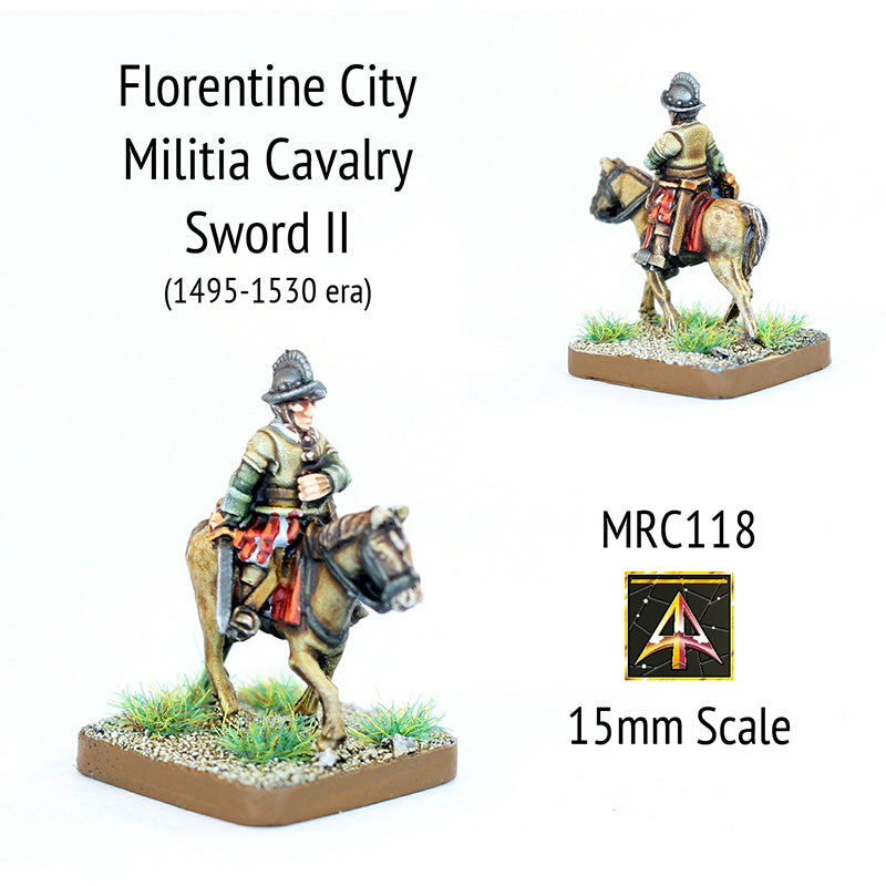 MRC118 Florentine Militia Sword II - Early 16thC (Choose Mount or Rider)