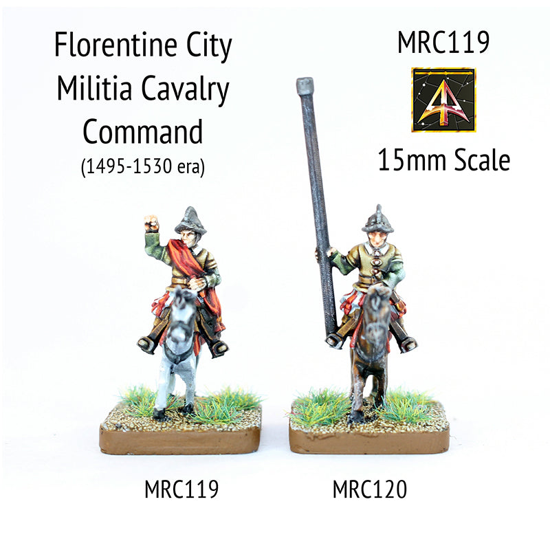 MRC119 Florentine Militia Command - Early 16thC (Choose Mounts or Riders)