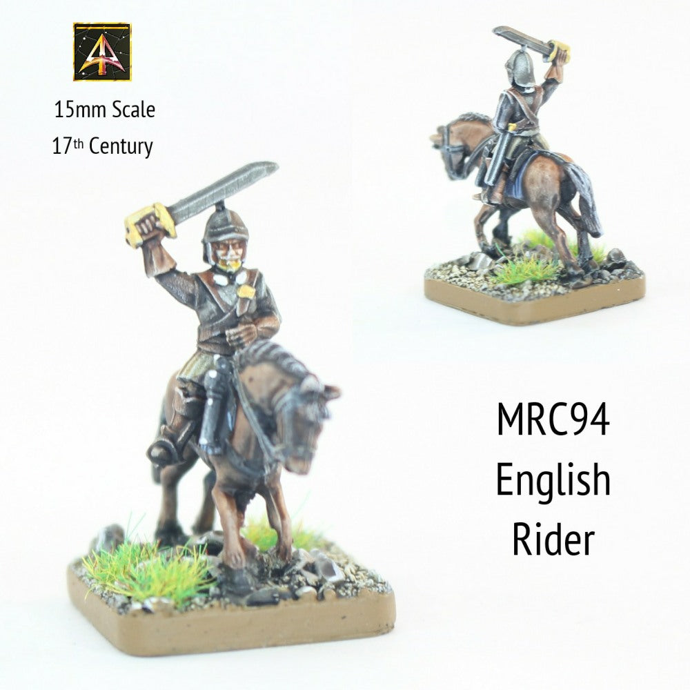 MRC94 English Rider Sword Raised 17thC