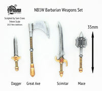 NB1W Weapons Set (54mm Scale) Pack or Singles