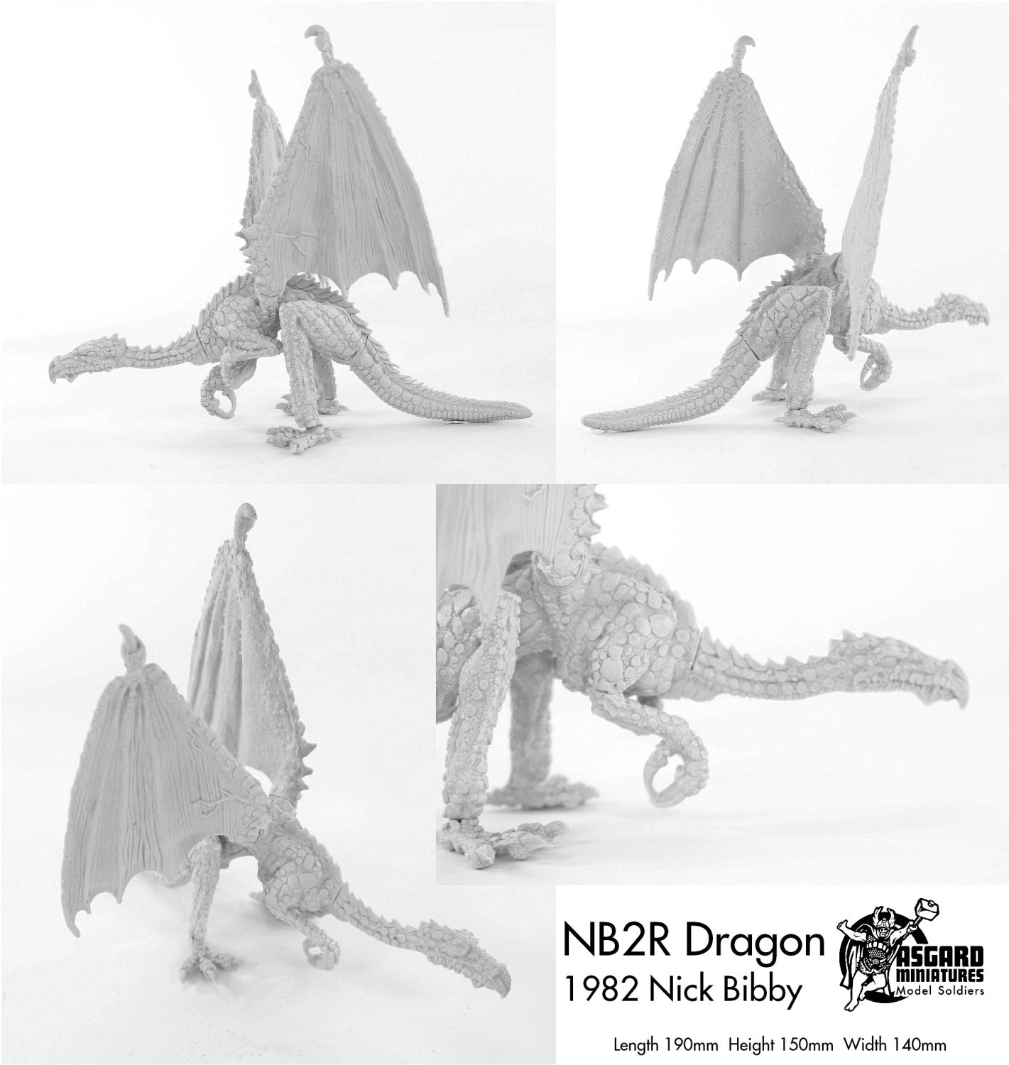 NB2R Dragon by Nick Bibby (Resin) Set  (190mm long)