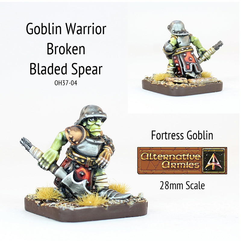 OH37-04 Goblin Warrior broken Blade Spear
