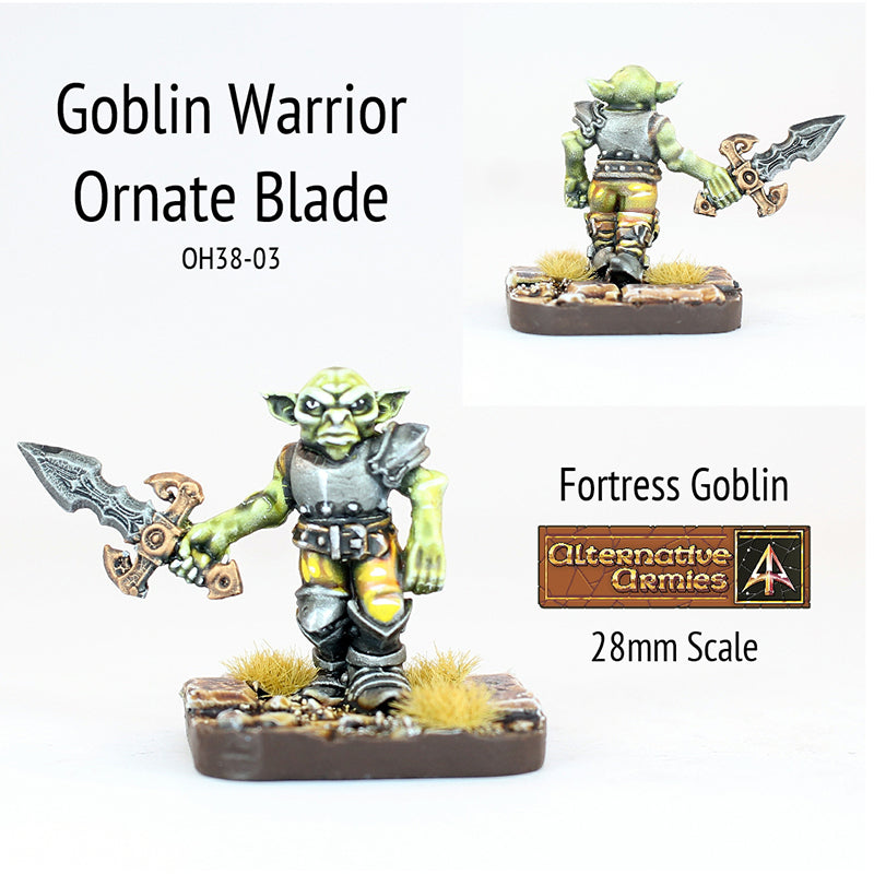 OH38-03 Goblin Warrior with Ornate Blade