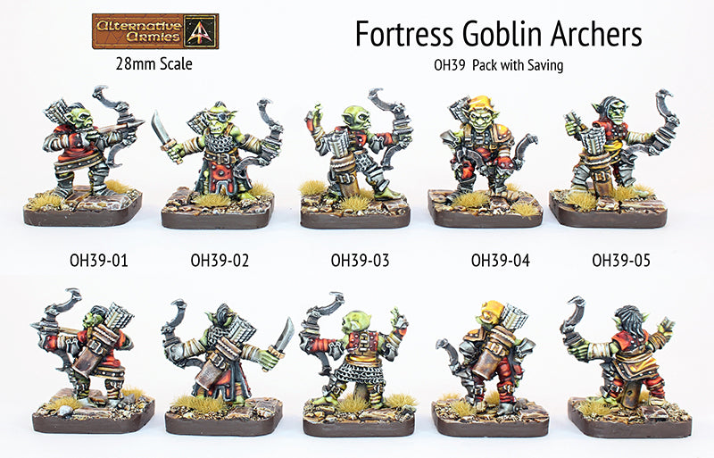 OH39 Fortress Goblin Archers (Value Pack with Saving)