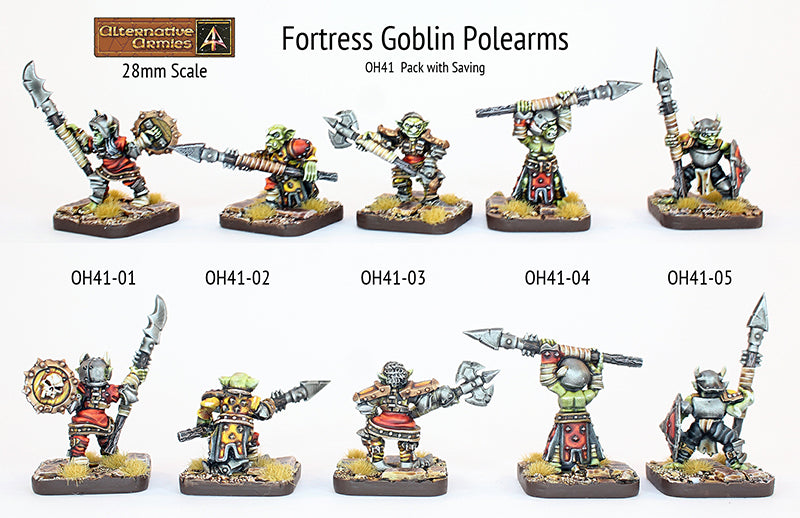 OH41 Fortress Goblin Polearms (Value Pack with Saving)