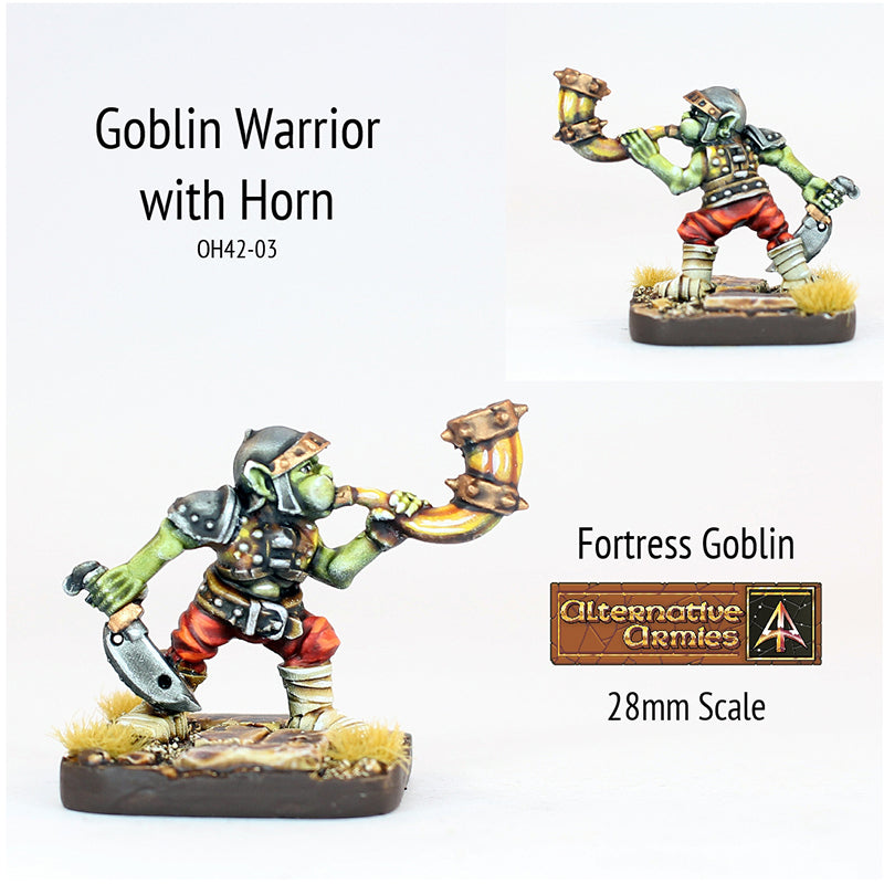 OH42-03 Goblin Warrior with Horn