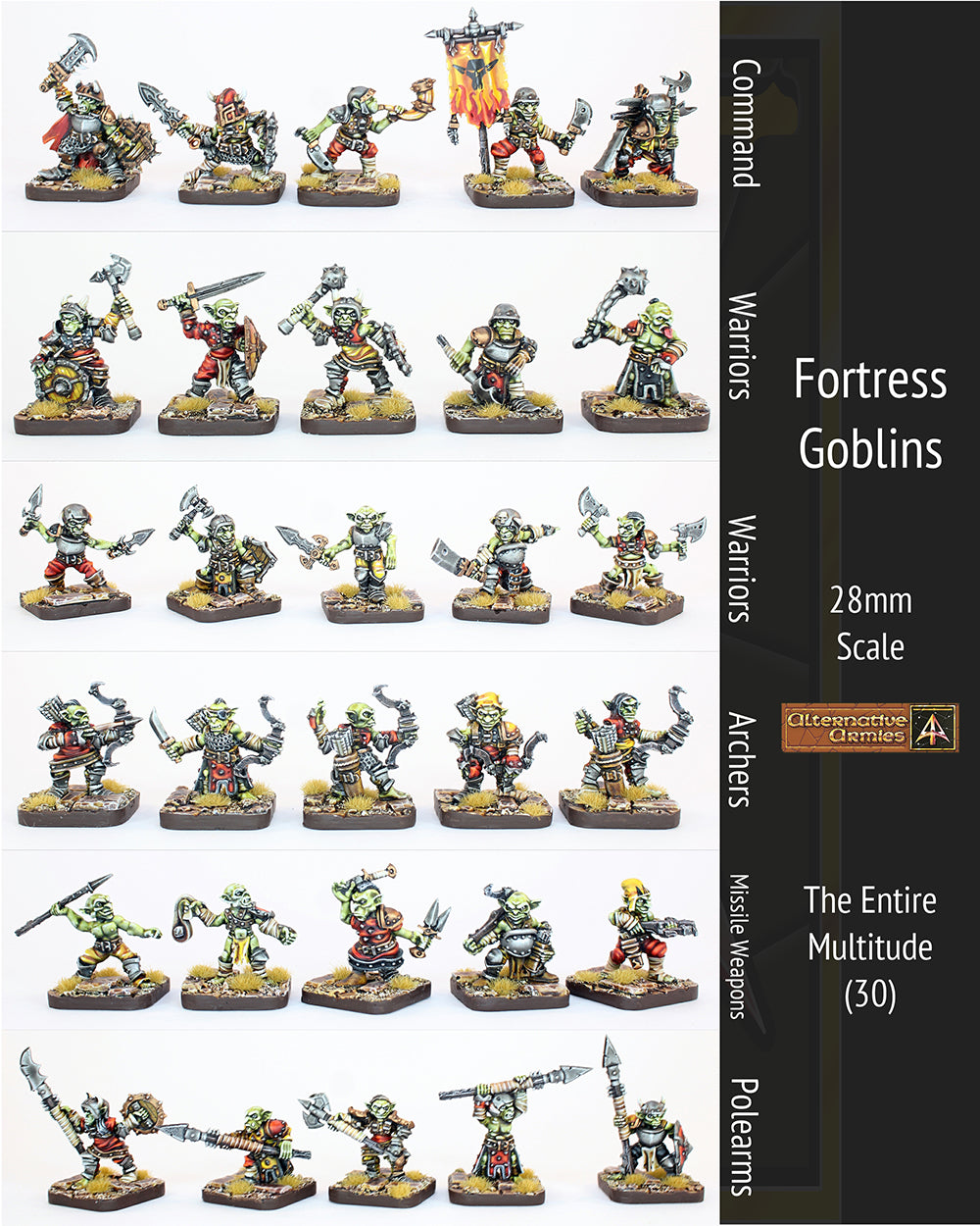 OHM3 Fortress Goblin Multitude (30 Miniatures) 10% saving