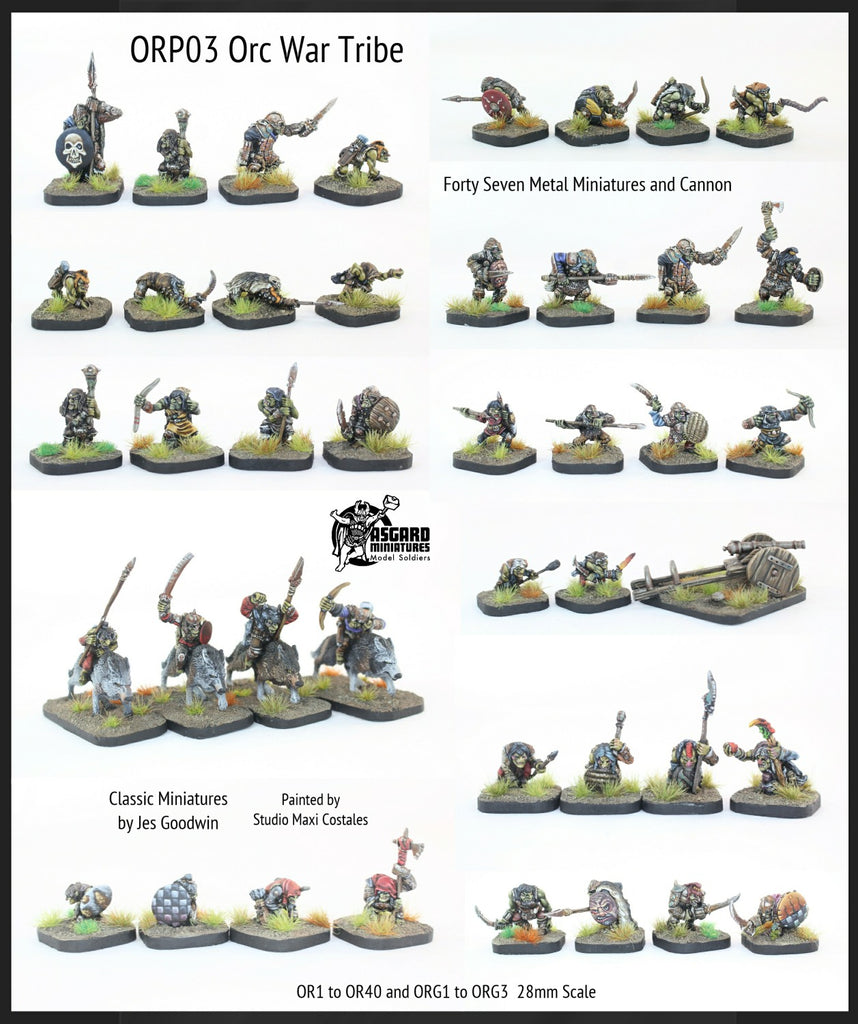 ORP03 Orc War Tribe (OR1 to OR40 plus ORG1 to ORG3) with Big Saving ...