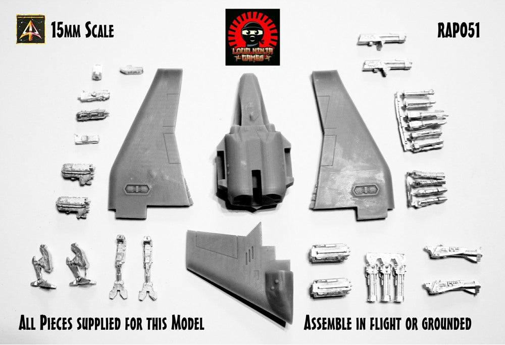 RAP051P Raxa Light Attack Ship Wing  ( Three Chuhuac Flyer Vehicles)
