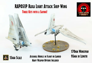 RAP051P Raxa Light Attack Ship Wing  ( Three Chuhuac Flyer Vehicles)
