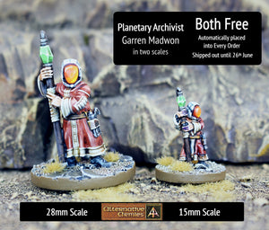 AS032 Planetary Archivist Garren Madwon (Two Miniatures) - Free in shipped orders until 26th June
