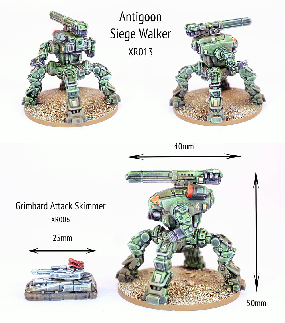 XR013 Antigoon Siege Walker (Quadruped Mech Platform) (50mm tall)