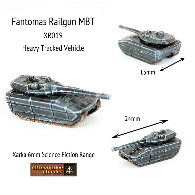 XR019 Fantomas Railgun MBT (Pack of Four or Single)