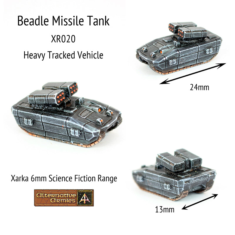 XR020 Beadle Missile Tank (Pack of Four or Single) - One free in 6mm orders!