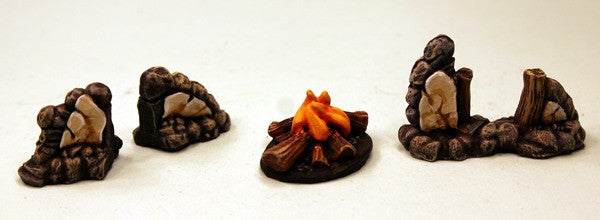 5003A Stone Walls and Campfire