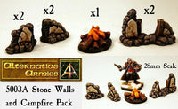 5003A Stone Walls and Campfire