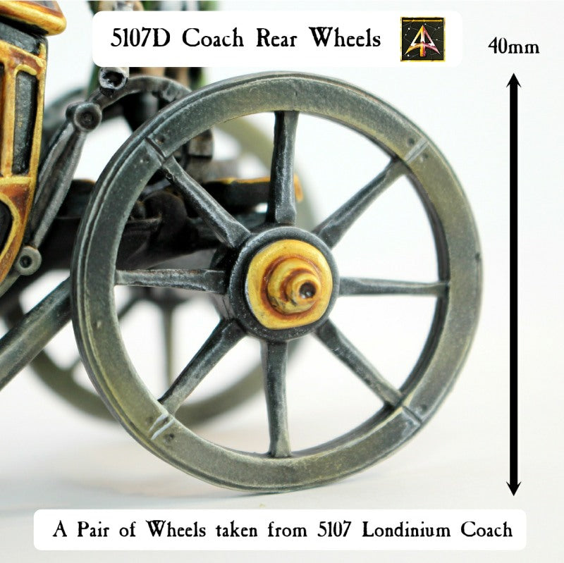 5107D Pair of Coach Rear Wheels | Alternative Armies