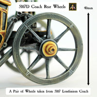 5107D Pair of Coach Rear Wheels
