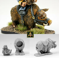 52501M Riding Boar 28mm scale for most riders