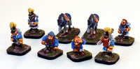 PTD 52511 Finklestein Dwarf Artillery Crew in Legion de Nain Colours: 8 Pieces