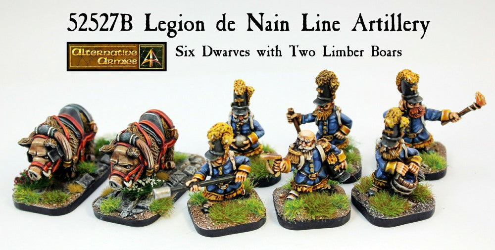 52527B Legion de Nain Line Artillery (Limber Boars)
