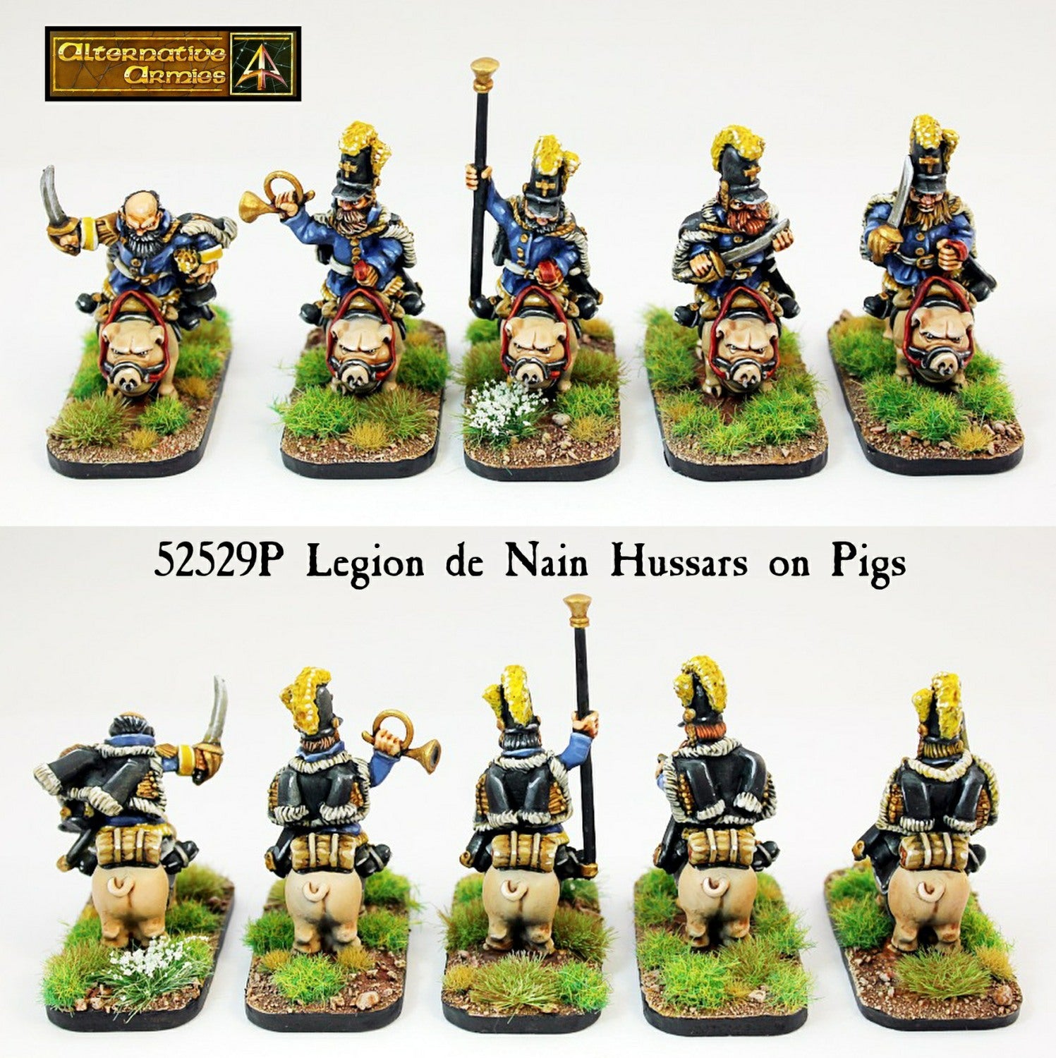 52529P Legion de Nain Hussars on Pigs