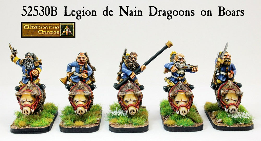 52530B Legion de Nain Dragoons on Boars