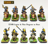 52530B Legion de Nain Dragoons on Boars