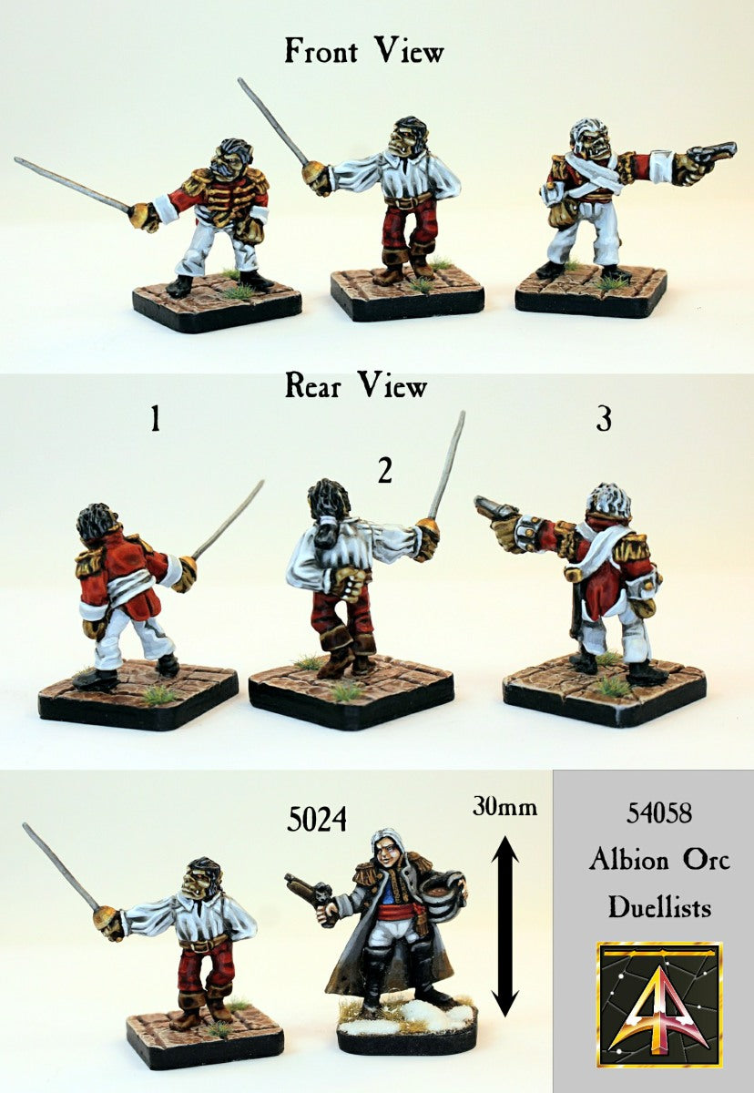 54058 Albion Orc Duellists (Pack or Single Miniatures)