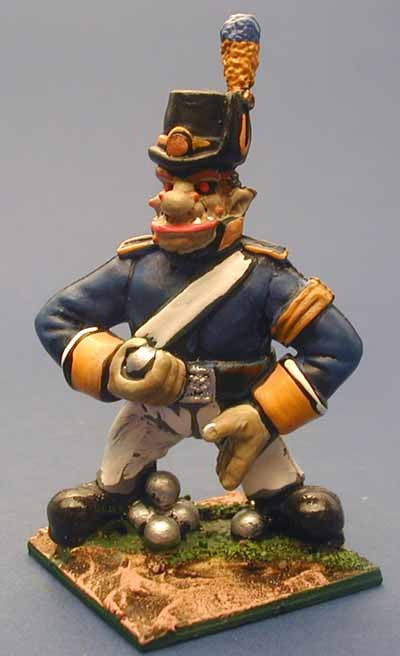 56580 Trolka Artillery Crew and Cannon in Resin