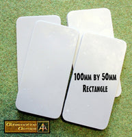 59030 100mm by 50mm Rectangle Resin Cartouche Bases (4)