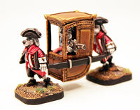 59522 Sedan Chair 28mm kit with Dogmen or on its own