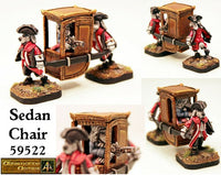 59522 Sedan Chair 28mm kit with Dogmen or on its own