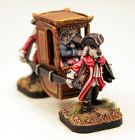 59522 Sedan Chair 28mm kit with Dogmen or on its own