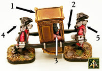 59522 Sedan Chair 28mm kit with Dogmen or on its own