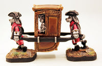 59522 Sedan Chair 28mm kit with Dogmen or on its own