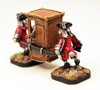 59522 Sedan Chair 28mm kit with Dogmen or on its own