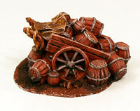 PTD 59523 Abandoned Beer Wagon: Pro-Painted Scenic Terrain Piece