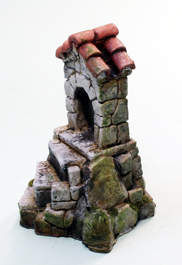 PTD59542 Wayside Shrine-Pro-Painted Scenic Piece